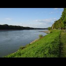 Wir haben die Donau erreicht; der Blick flussabwärts …